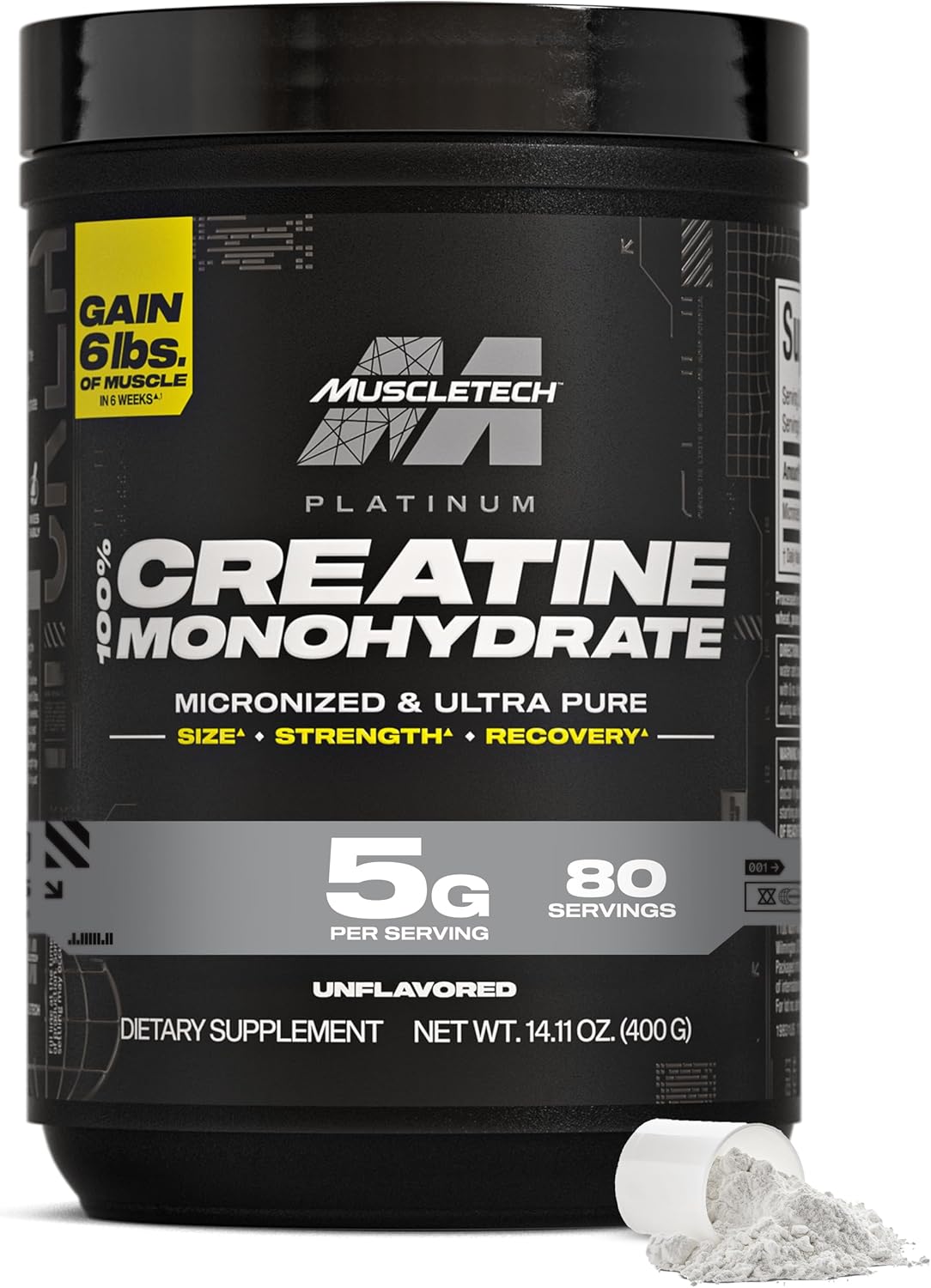 5g micronized creatine monohydrate per scoop