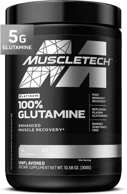 5g of 100% pure l-glutamine per serving