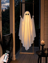 HauntedSwing 3.7FT Pre-Assembled Swing Ghost — Thoughtful Halloween Gift for Neighbors, Hosts & Party Throwers