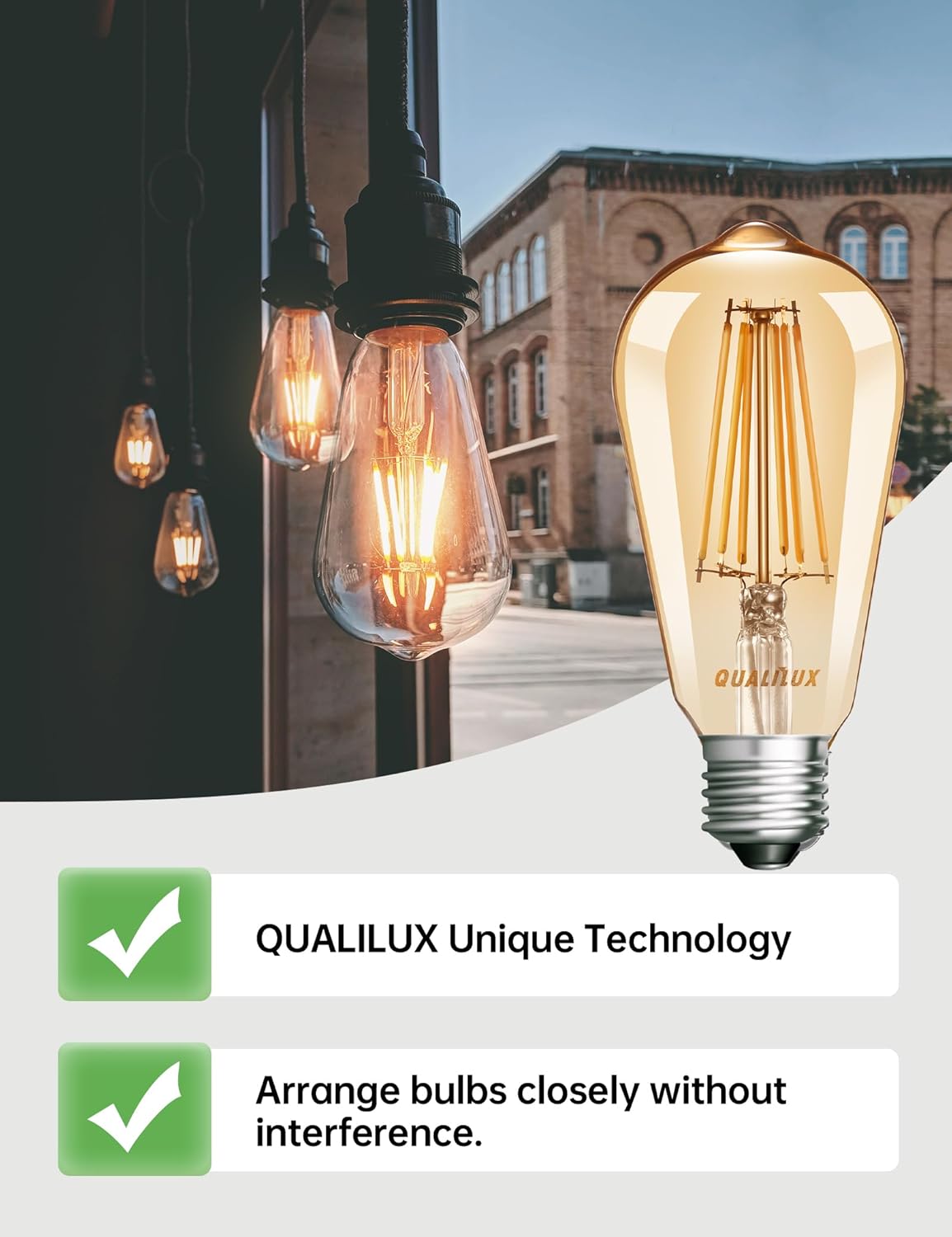 6.5w led replacing 60w incandescent, producing 700 lumens at 2300k warm amber