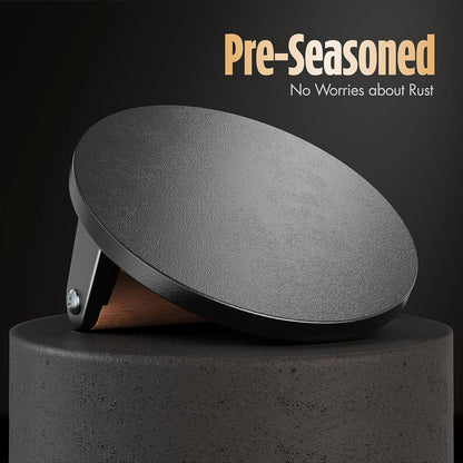 6.6-inch round flat press surface