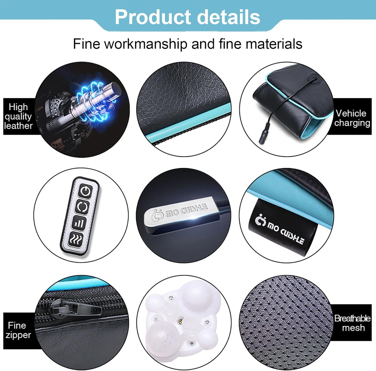 Mo Cuishle Shiatsu Neck and Shoulder Massager with Heat – Home Office Tension Relief Between Meetings