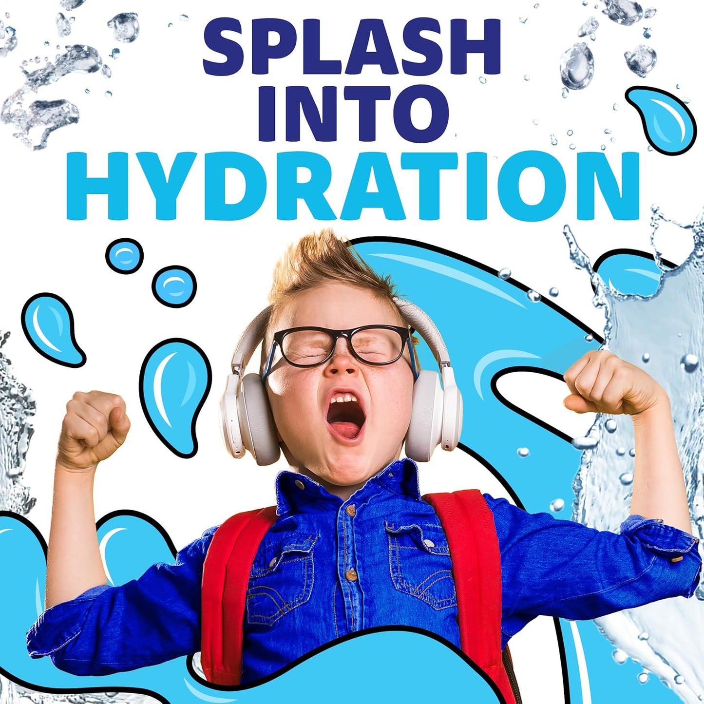 6 fl oz squeezable, spill-resistant pouches designed for kid grip and lunchbox fit