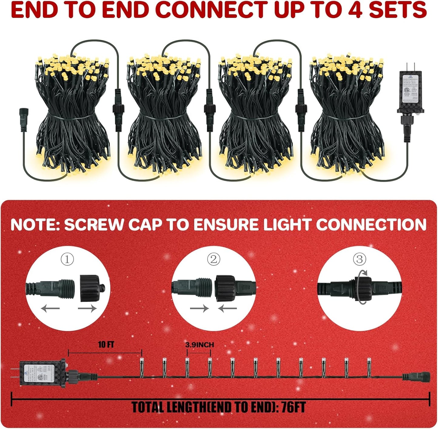 6-hour on / 18-hour off timer with memory chip that saves the last mode