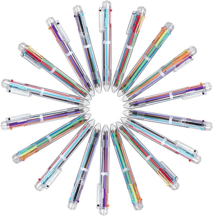 favide 6-in-1 Multicolor Pen Set – Safe Kids Party Favors for Birthday Goody Bags and Classroom Stocking Stuffers