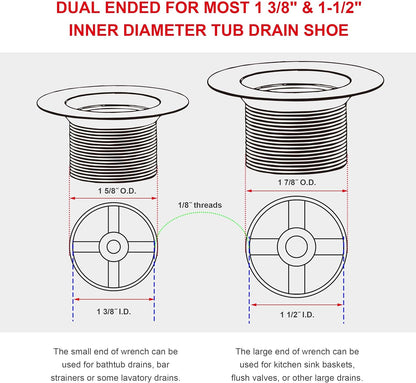 6-inch compact length for maneuverability in tight drain spaces