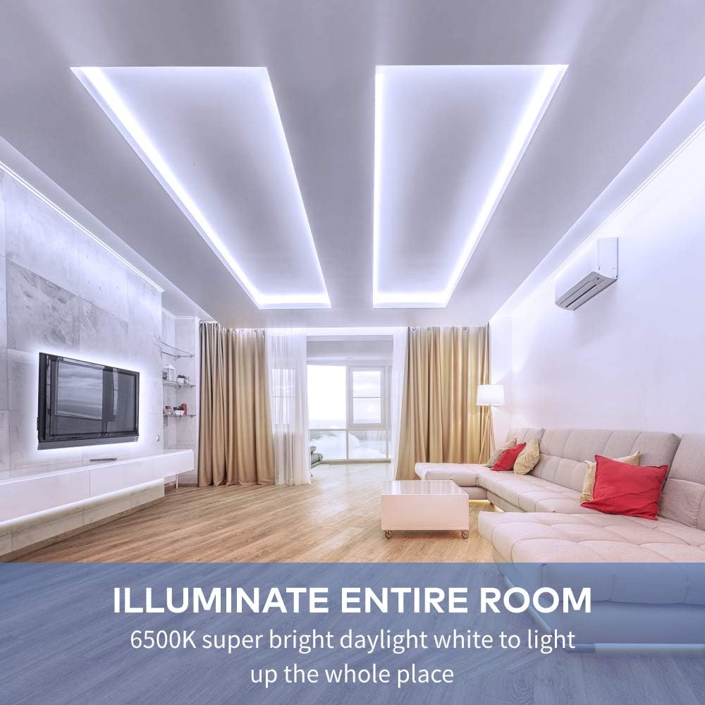6-level dimmable brightness via inline button control box