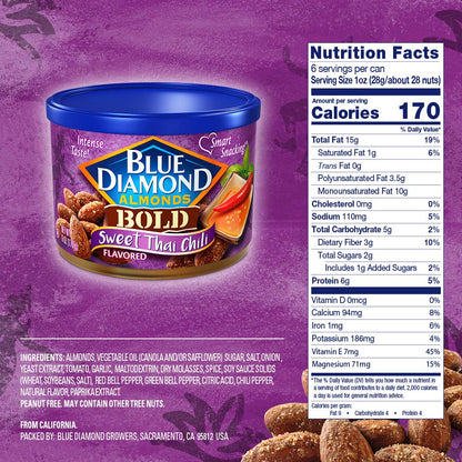 6-ounce resealable canister designed for portable, multi-serving use
