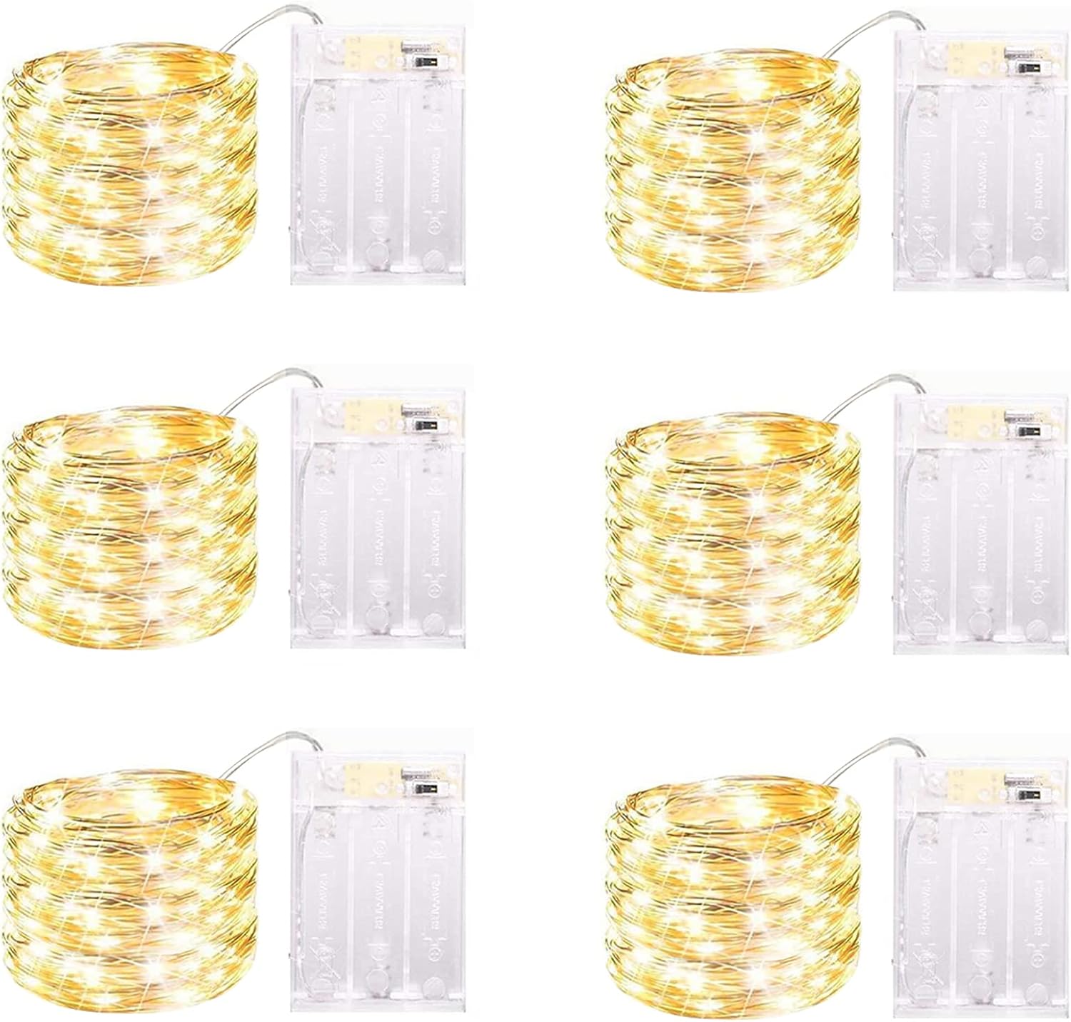 6-pack of 40-led strings totaling 240 lights across 78 feet