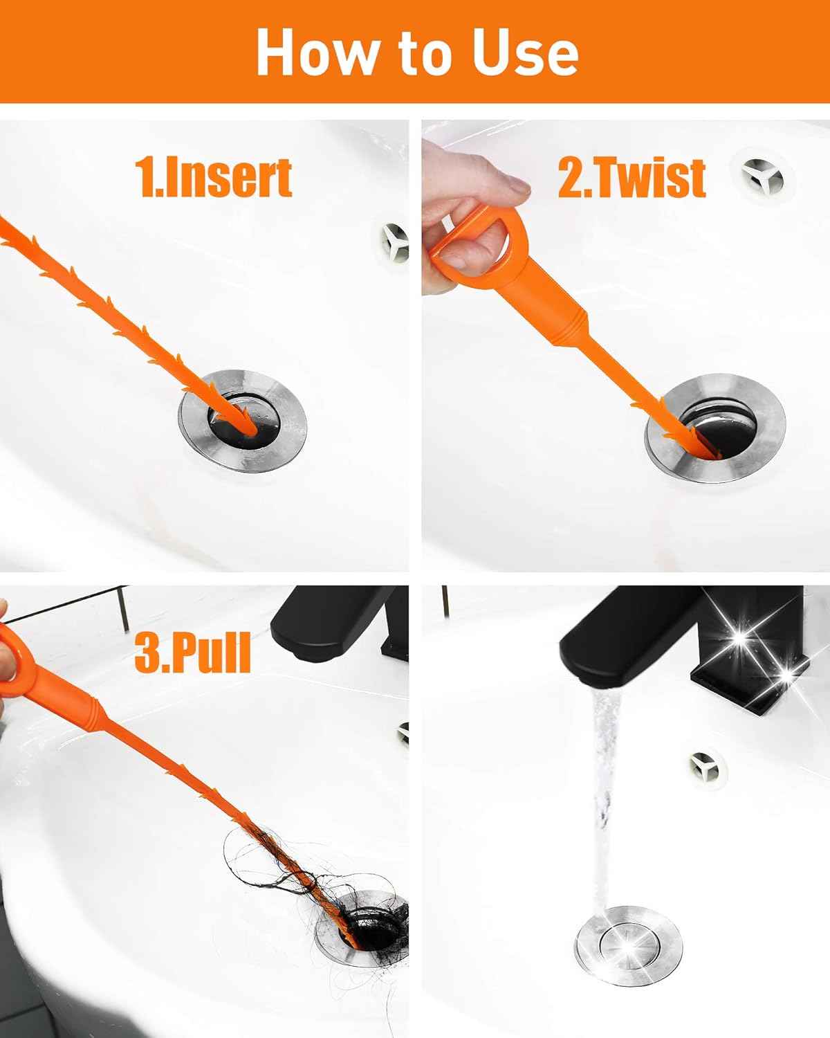 6-pack quantity for extended multi-drain household use