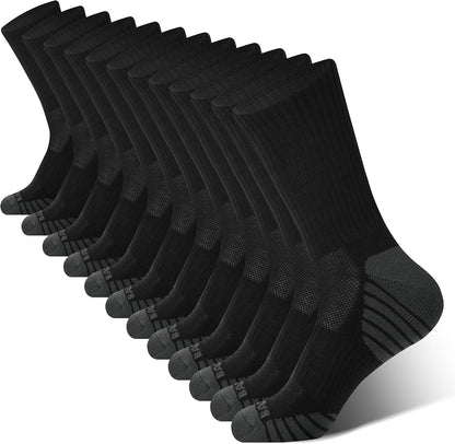 6 pairs per pack across multiple color and size combinations