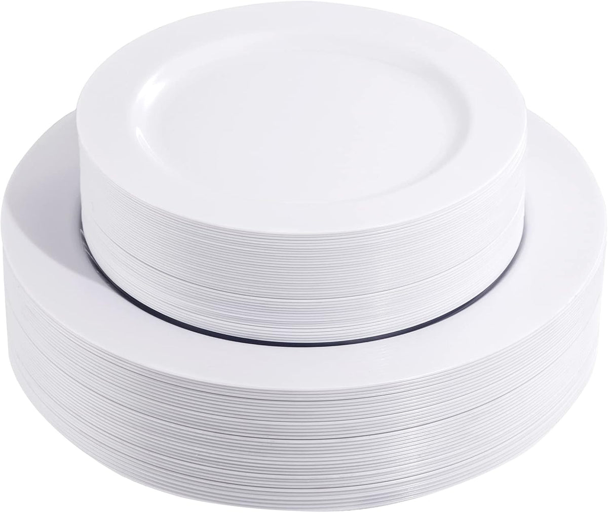 60-piece set consisting of 30 10.25-inch dinner plates and 30 7.5-inch dessert plates