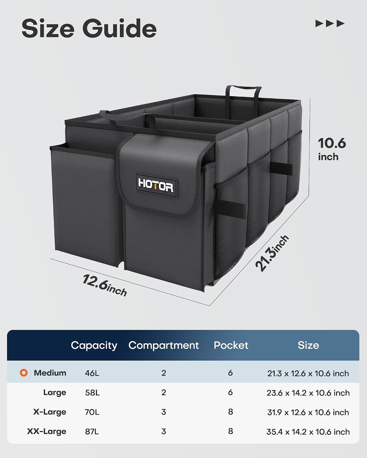 60-pound load capacity with reinforced carry handles