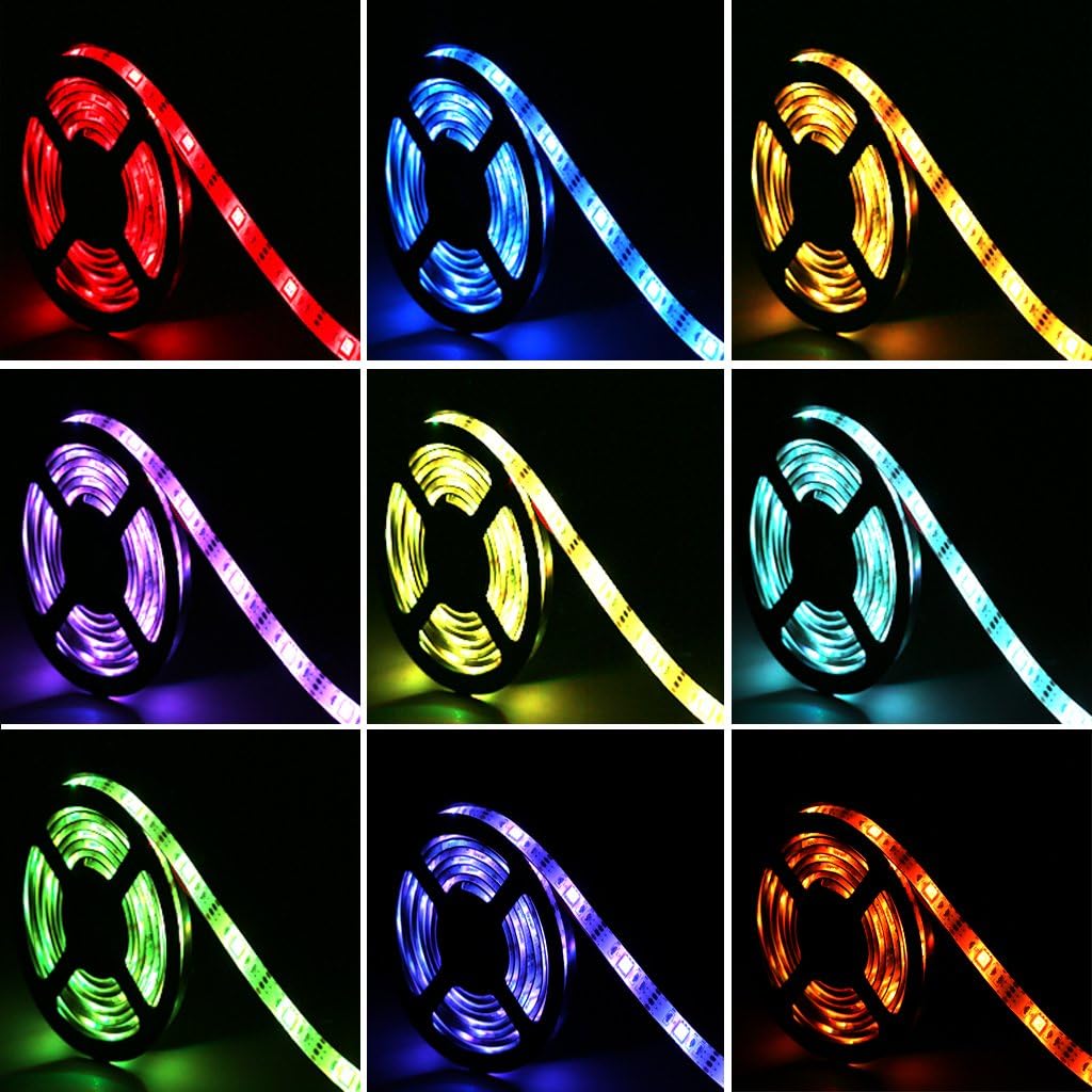 60 smd 5050 rgb led beads per strip with cuttable segments between every led