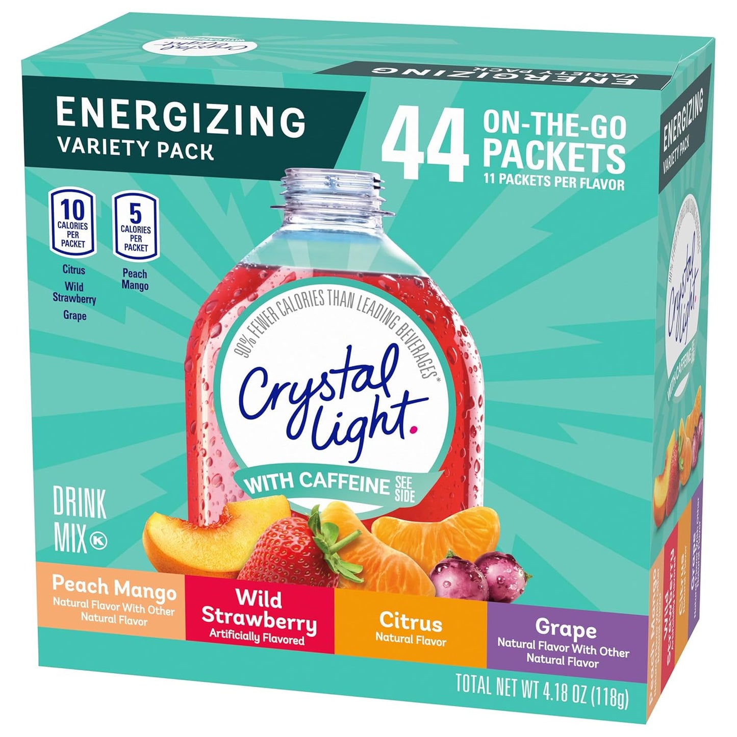 60mg of caffeine per serving
