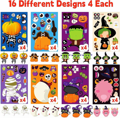 Halloween Sticker Chart Pack for Elementary Teachers – 16 Motivating Character Designs for After-School Programs
