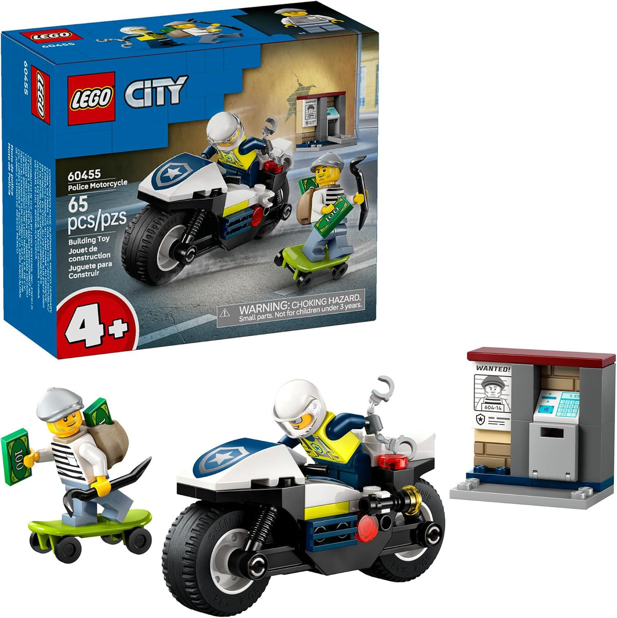 65-piece set including a lego starter brick element for beginner builders