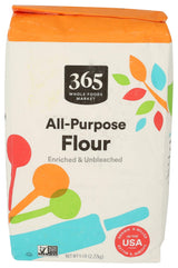 365 by Whole Foods Market All Purpose Flour 80 oz Bag for Family Baking Days