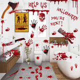 Halloween Party Hostess Gift – Waterproof Bloody Footprint Decals, Fun Present for Coworkers and Neighbors
