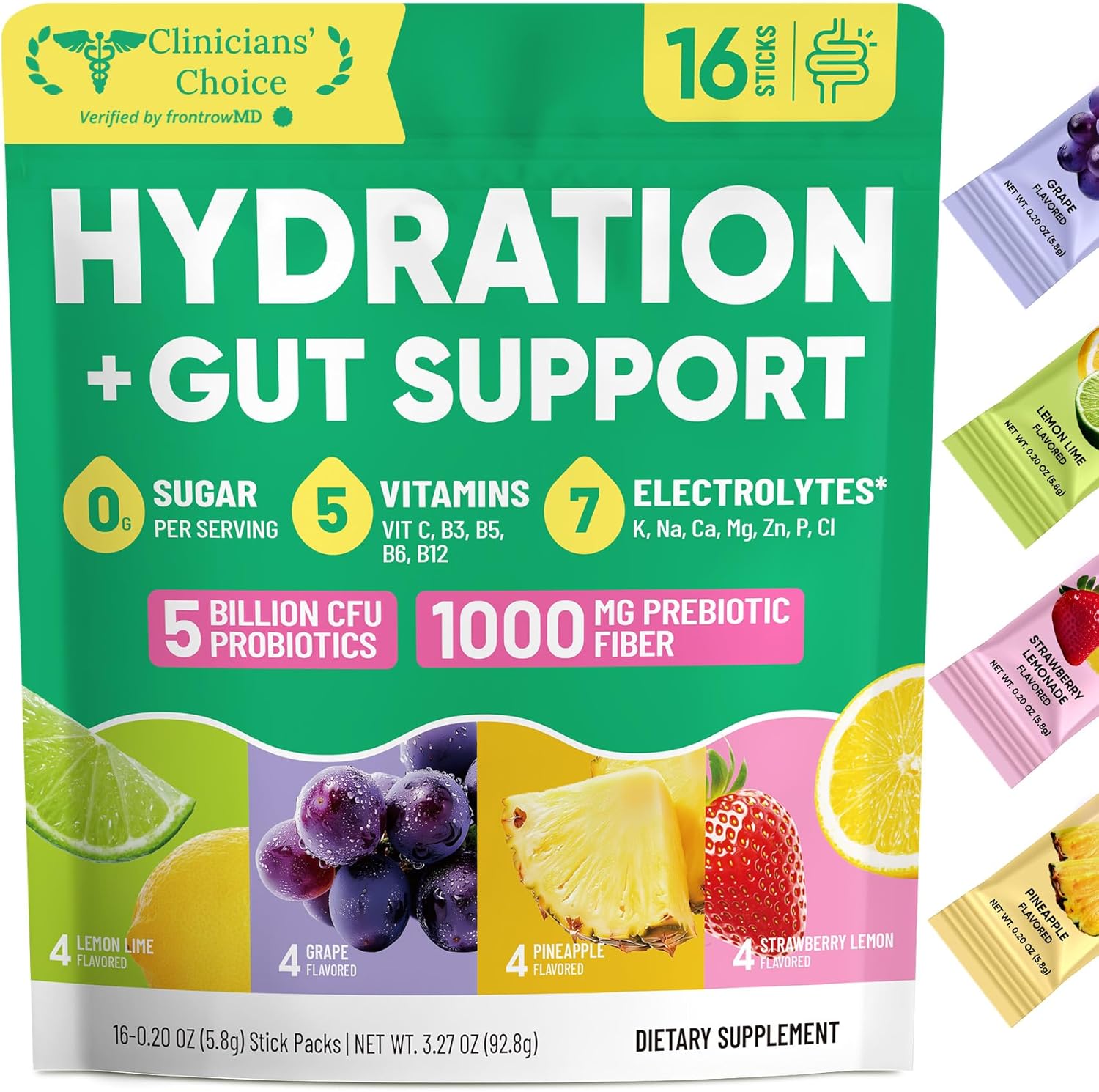 7-electrolyte blend: sodium, magnesium, zinc, potassium, calcium, chloride, citrate