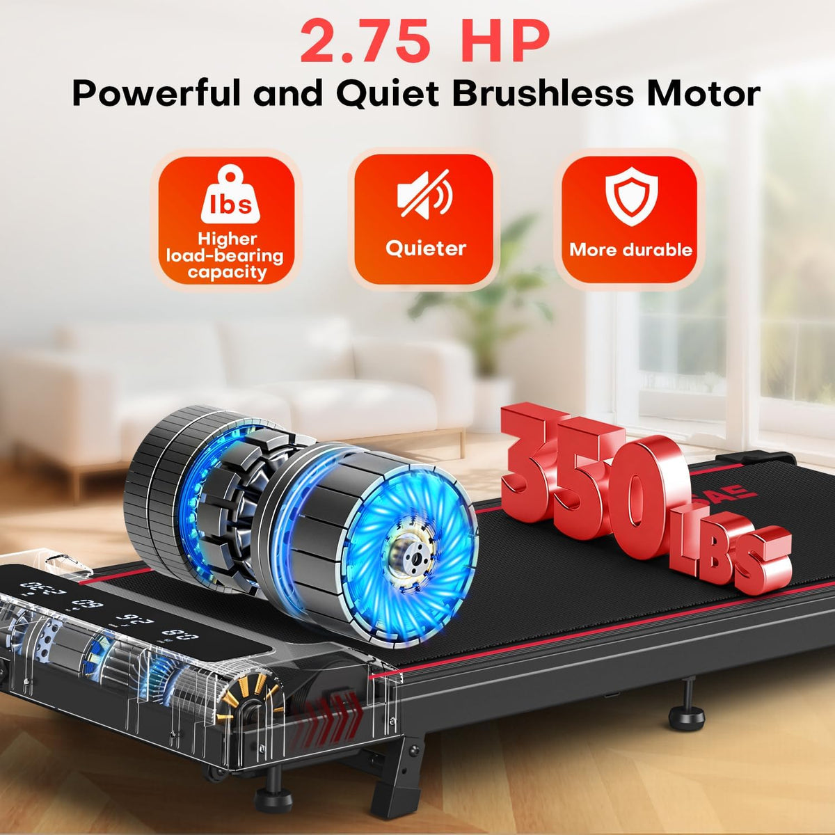 FOUSAE Compact Walking Treadmill – Holiday Gift for the Spouse Who Sits at a Desk All Day