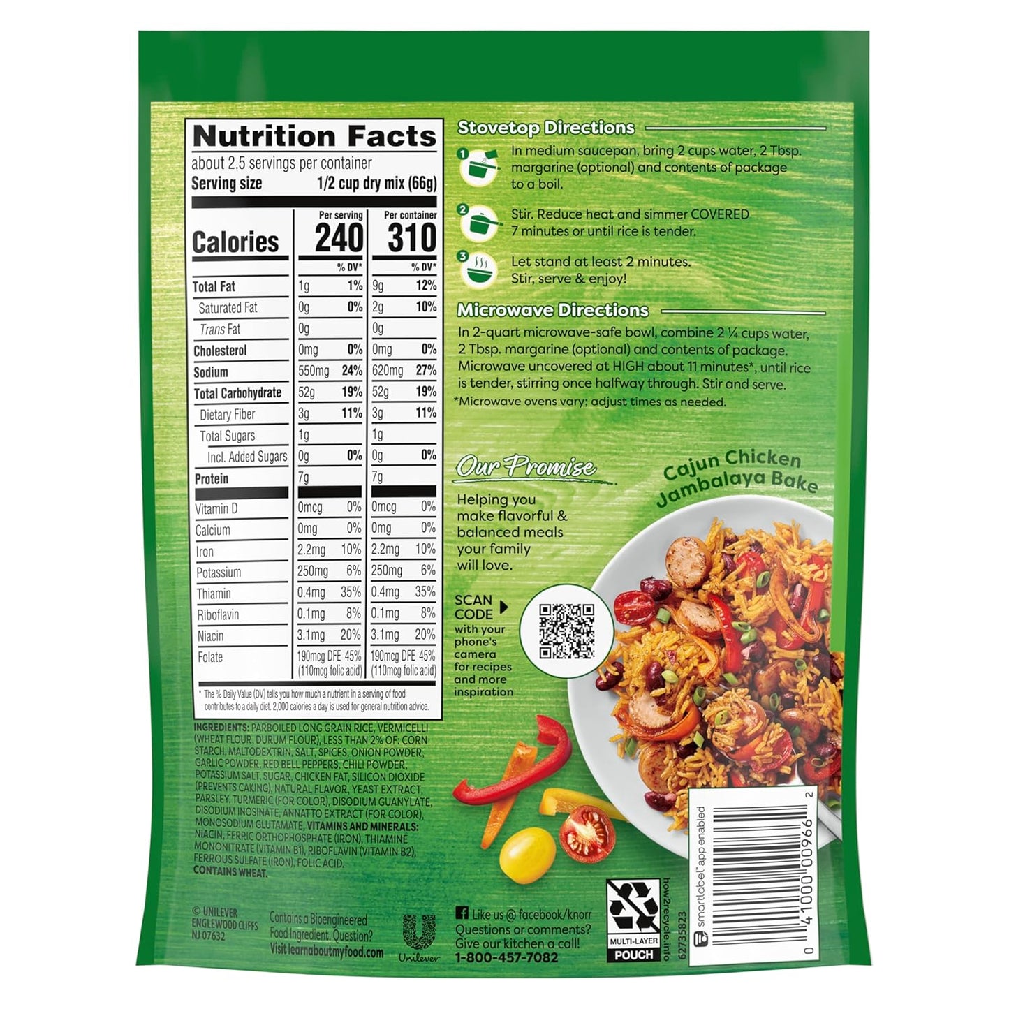 7-minute stovetop or microwave preparation time
