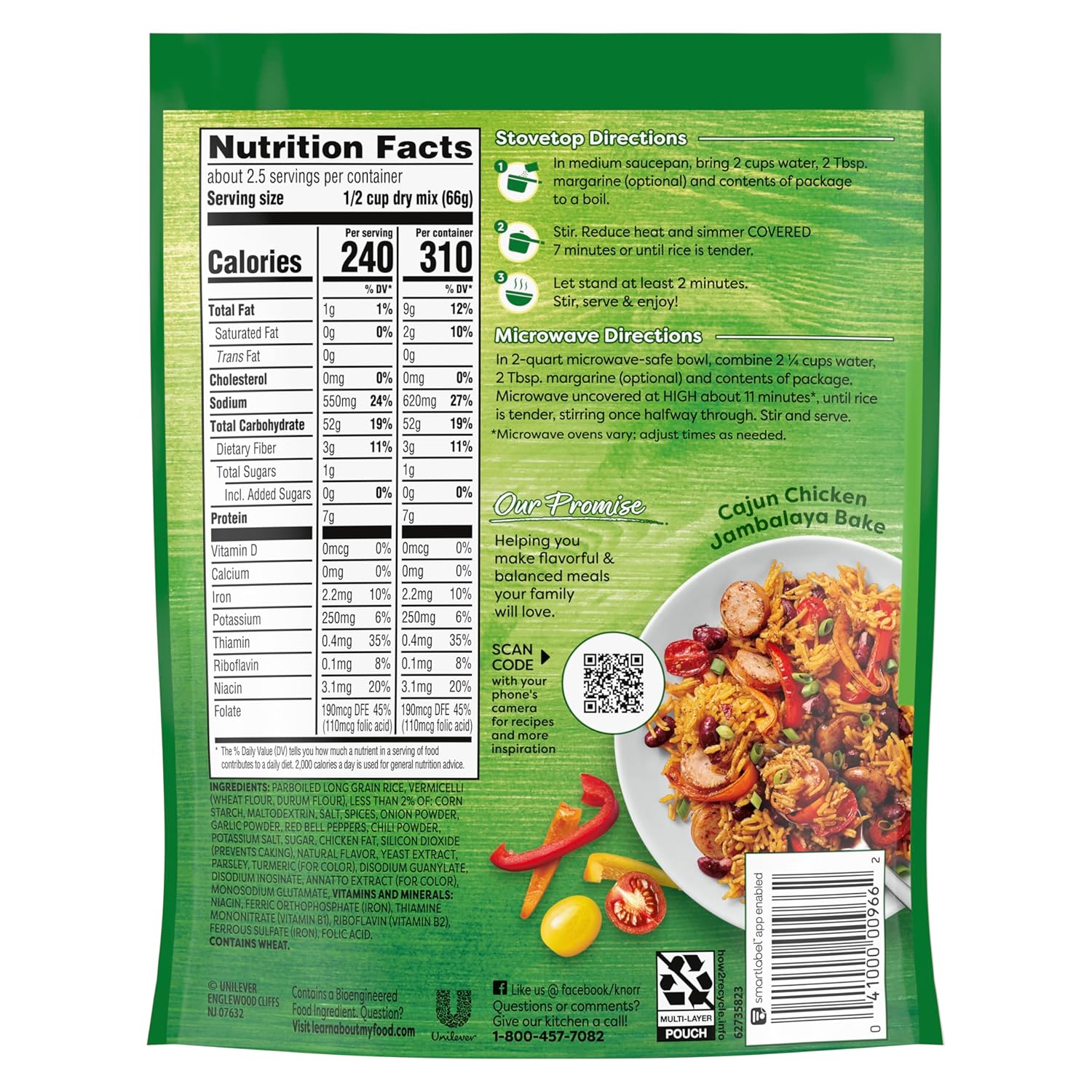 7-minute stovetop or microwave preparation time