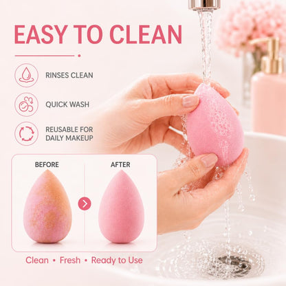 LuxeSponges 7 Pcs Beauty Sponges – Gentle Foam Applicators for Calming Personal Care Evenings