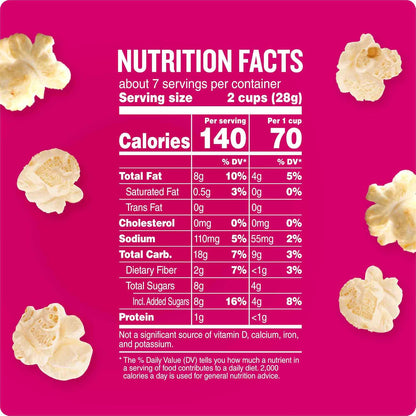 70 calories per cup serving with 0g trans fat per serving
