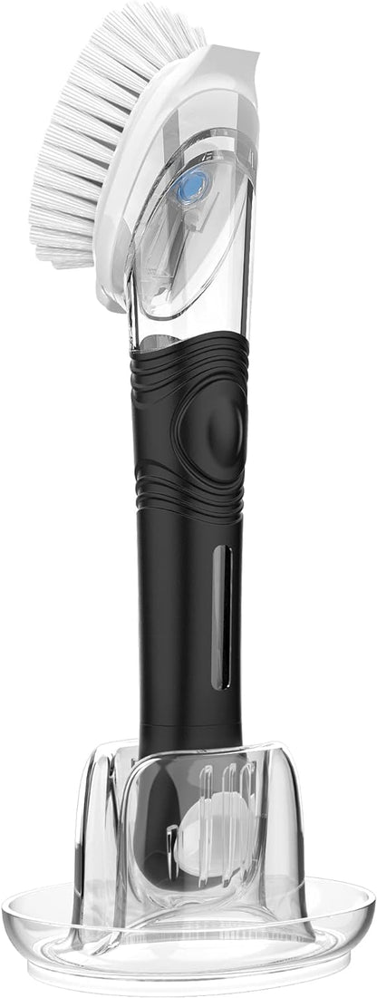 70 ml built-in soap reservoir with one-press dispensing button