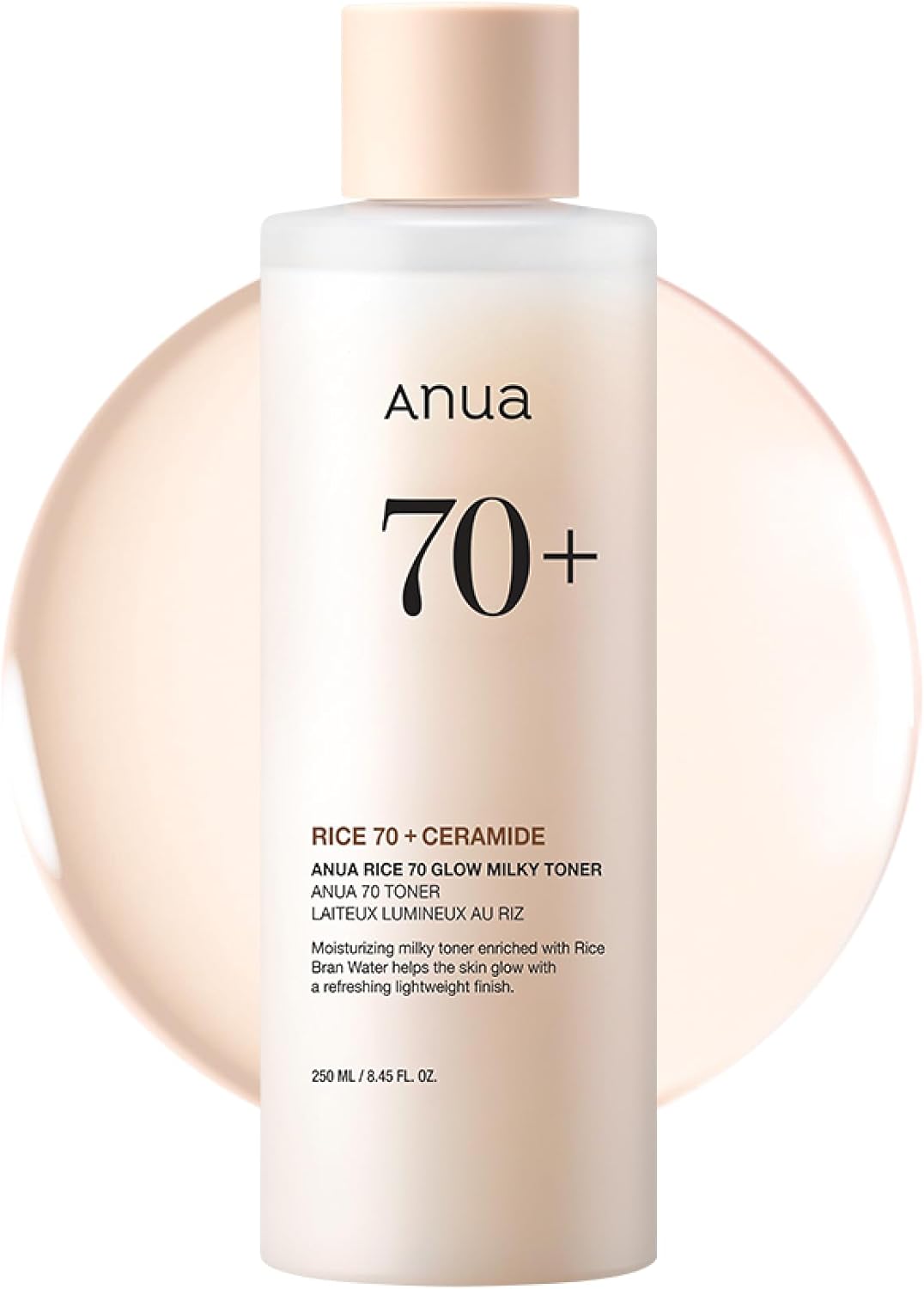 70% rice water base for radiance-boosting and skin-brightening hydration