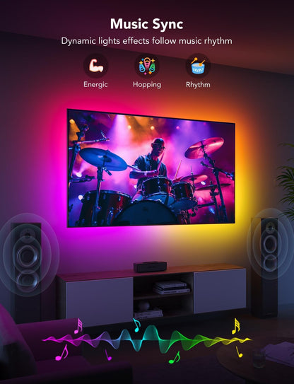 77 preset scene modes plus 11 dedicated music-sync modes