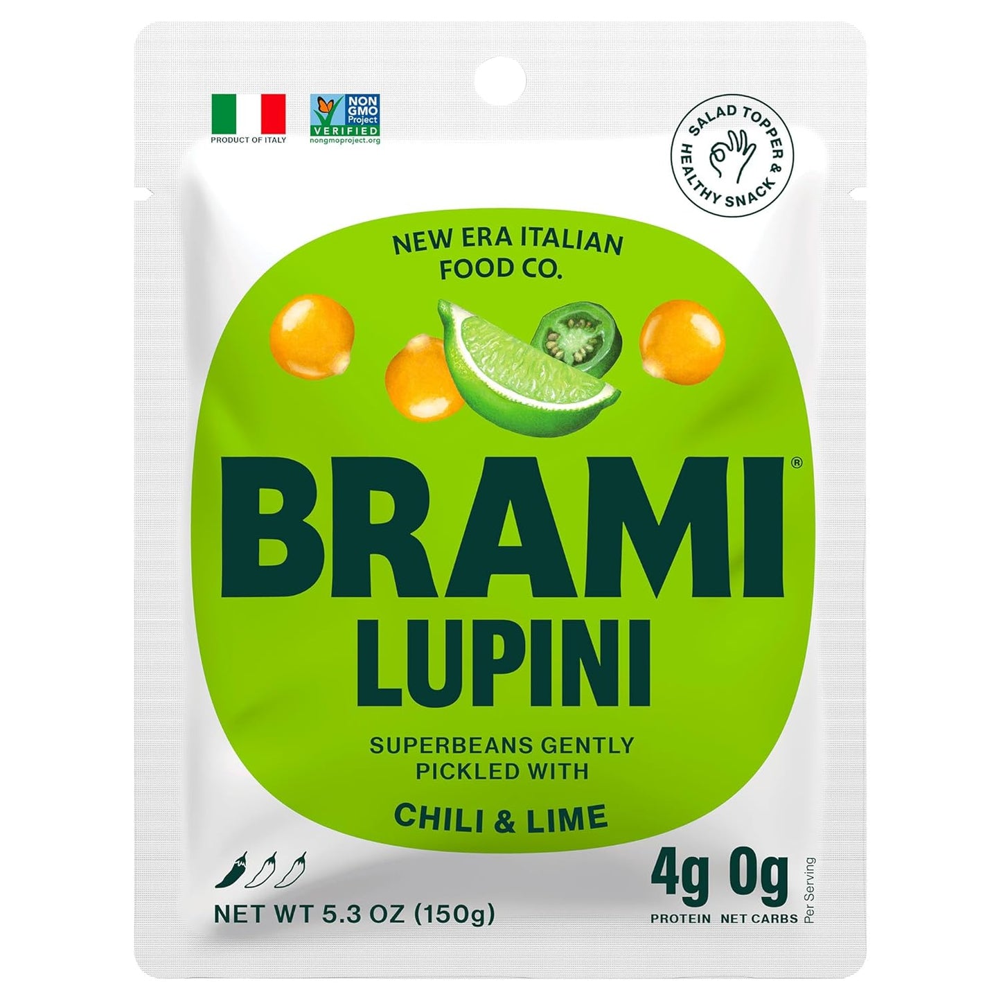 7g plant-based protein per serving from lupini beans