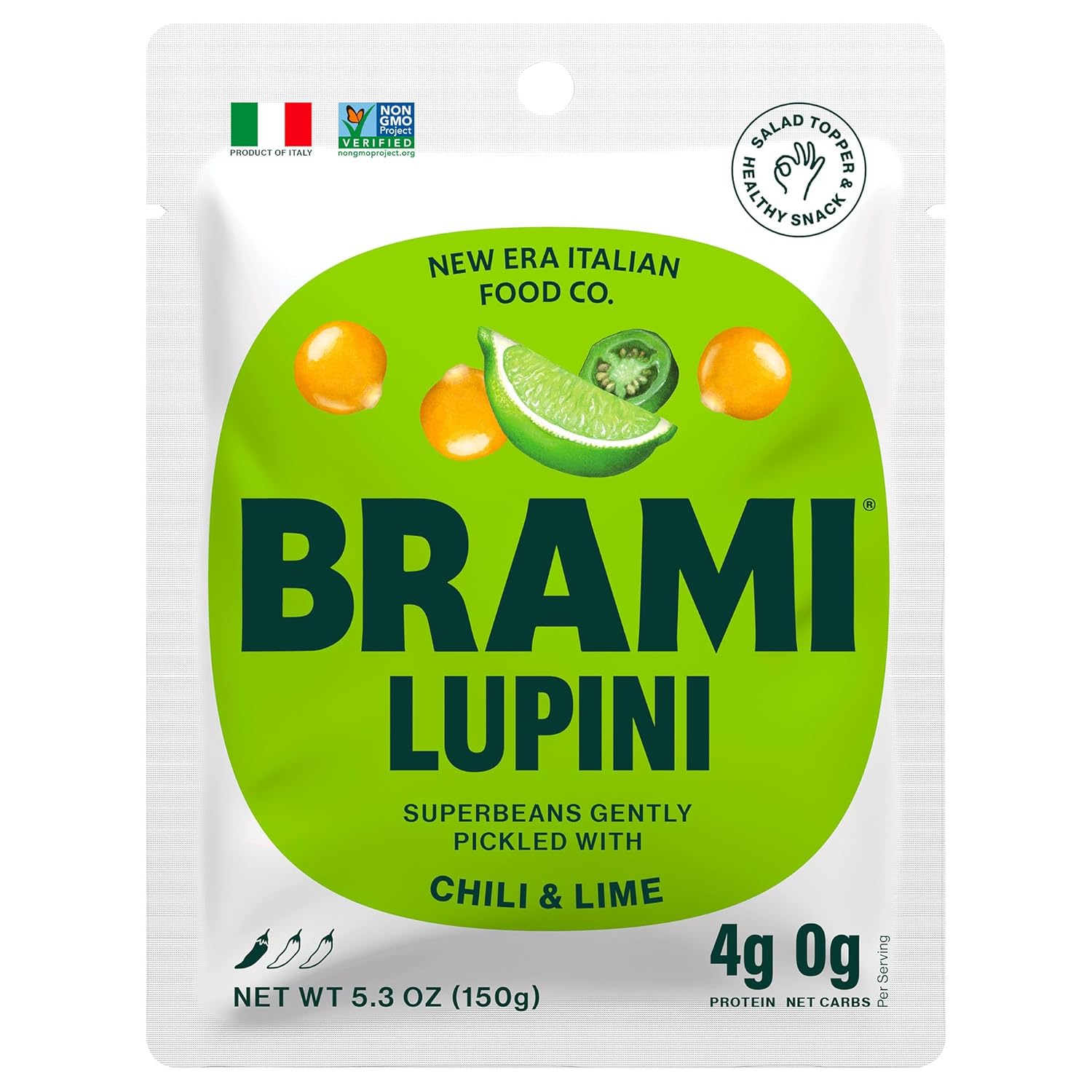 7g plant-based protein per serving from lupini beans