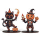 Black Cat Pumpkin Sign