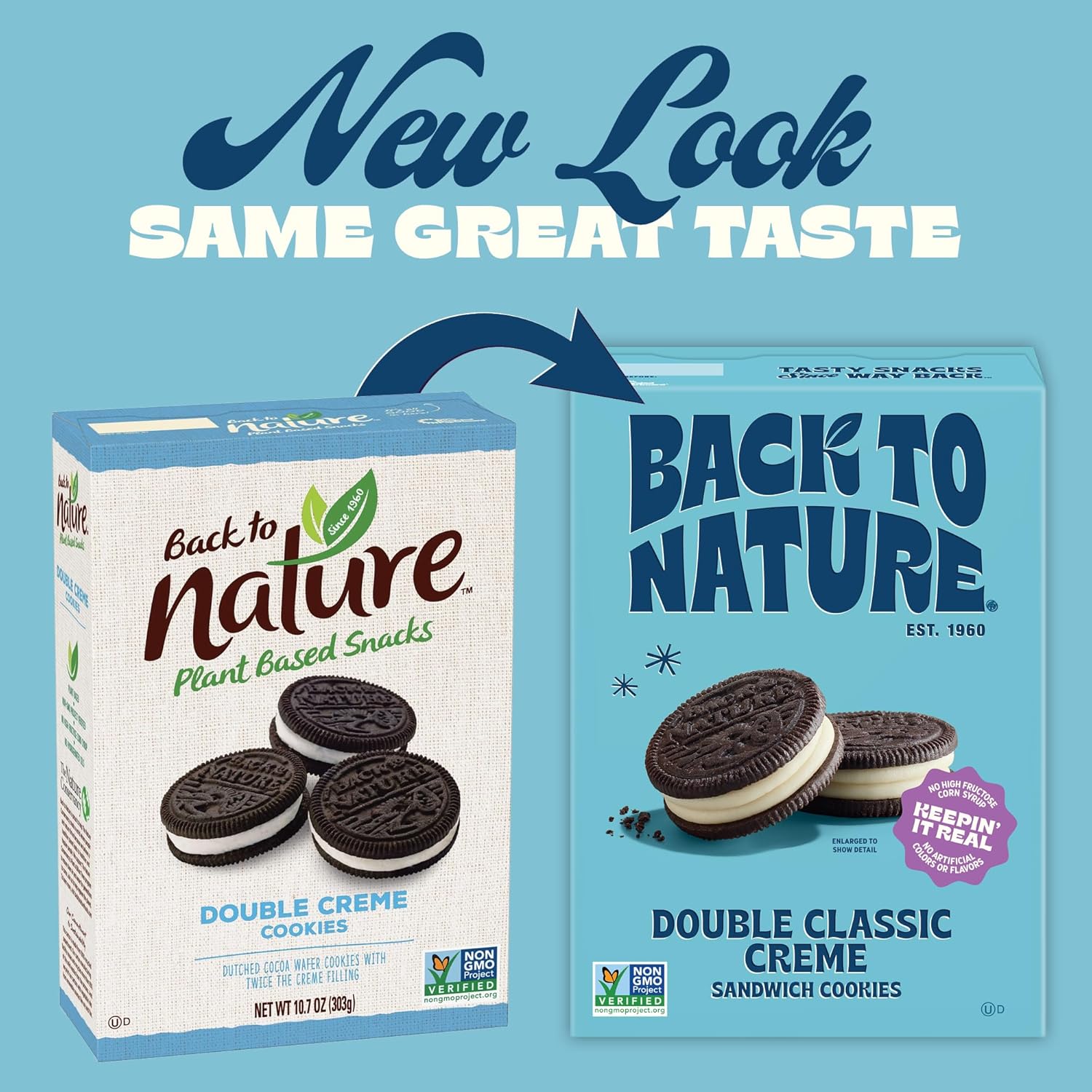 8.25 oz box packaged at 7.38 x 5.38 x 2.25 inches for easy pantry or lunchbox storage