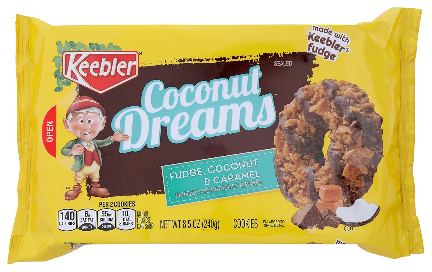 8.5oz resealable-style package for multi-session freshness