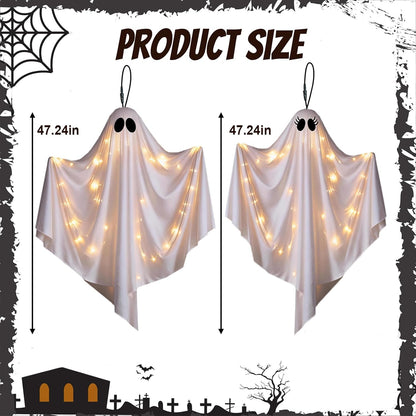 8 adjustable led lighting modes powered by 3 aa batteries per ghost (batteries not included)