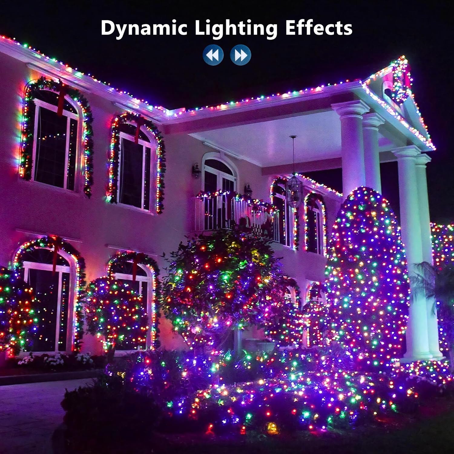 8 brightness levels and 10 speed settings for granular ambiance control