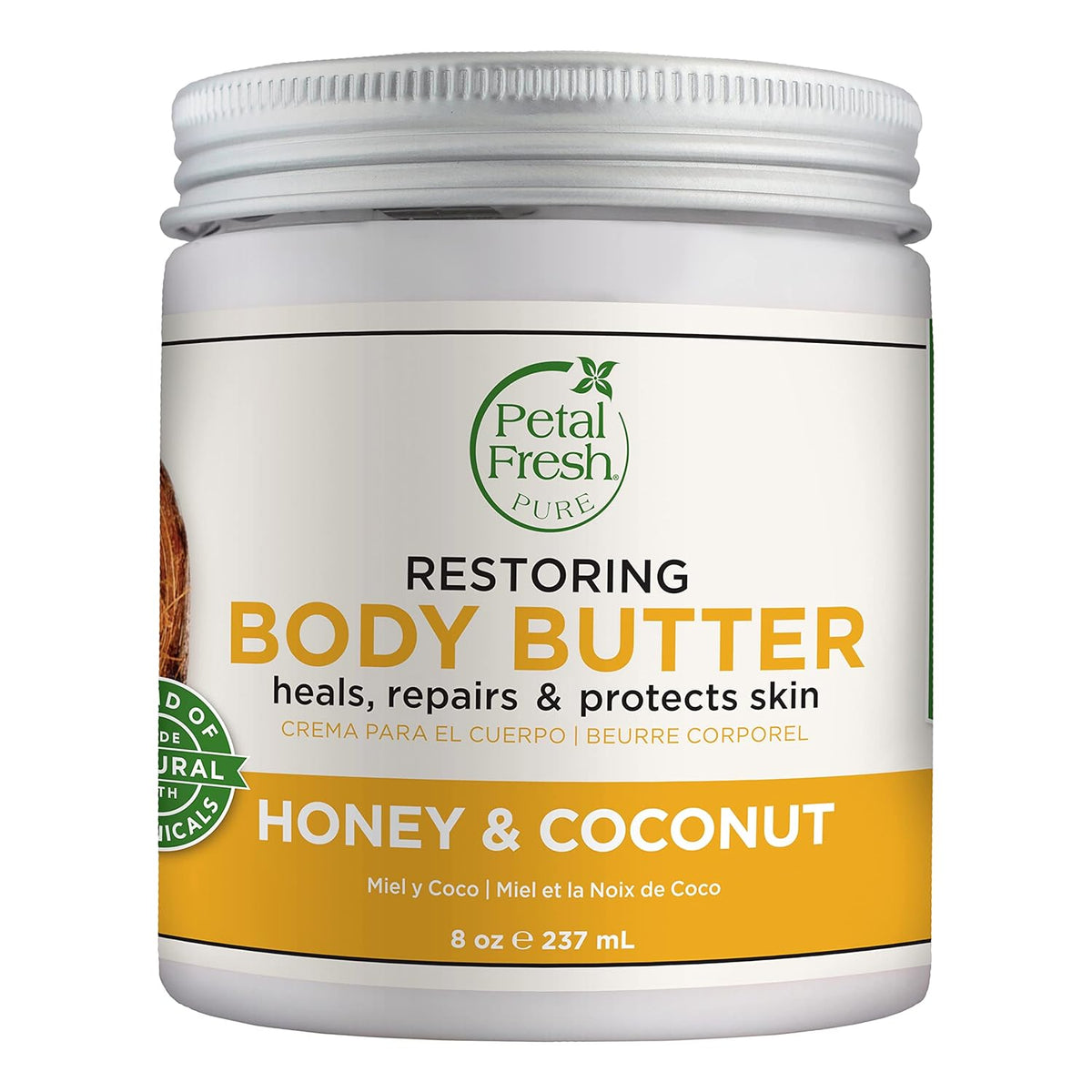 8 fl oz jar container suitable for whole-body use, including hands