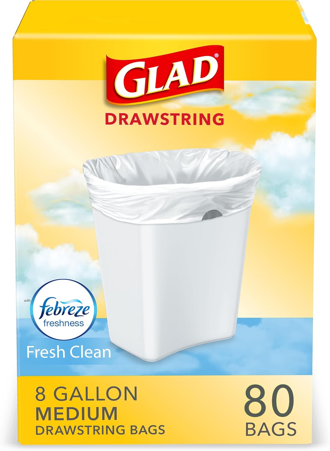 8-gallon medium capacity (21 5/8 x 23 inches) fitting standard household cans