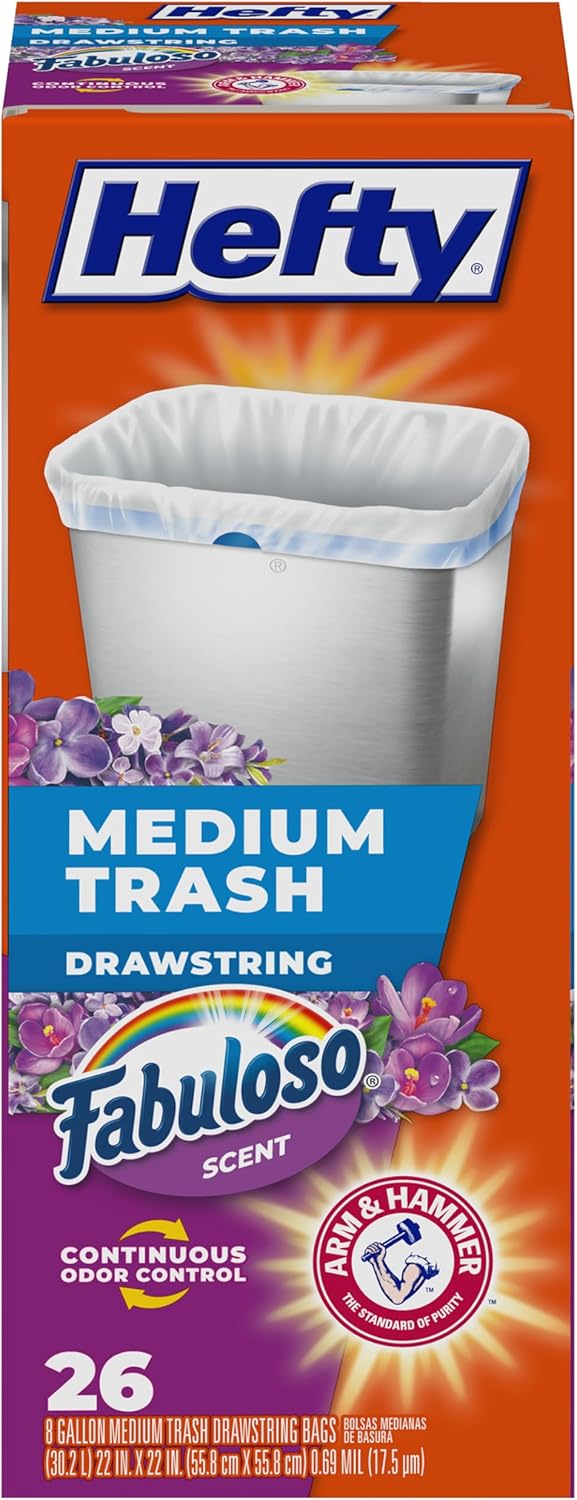 8-gallon medium capacity sized for bathroom, bedroom, and home office cans