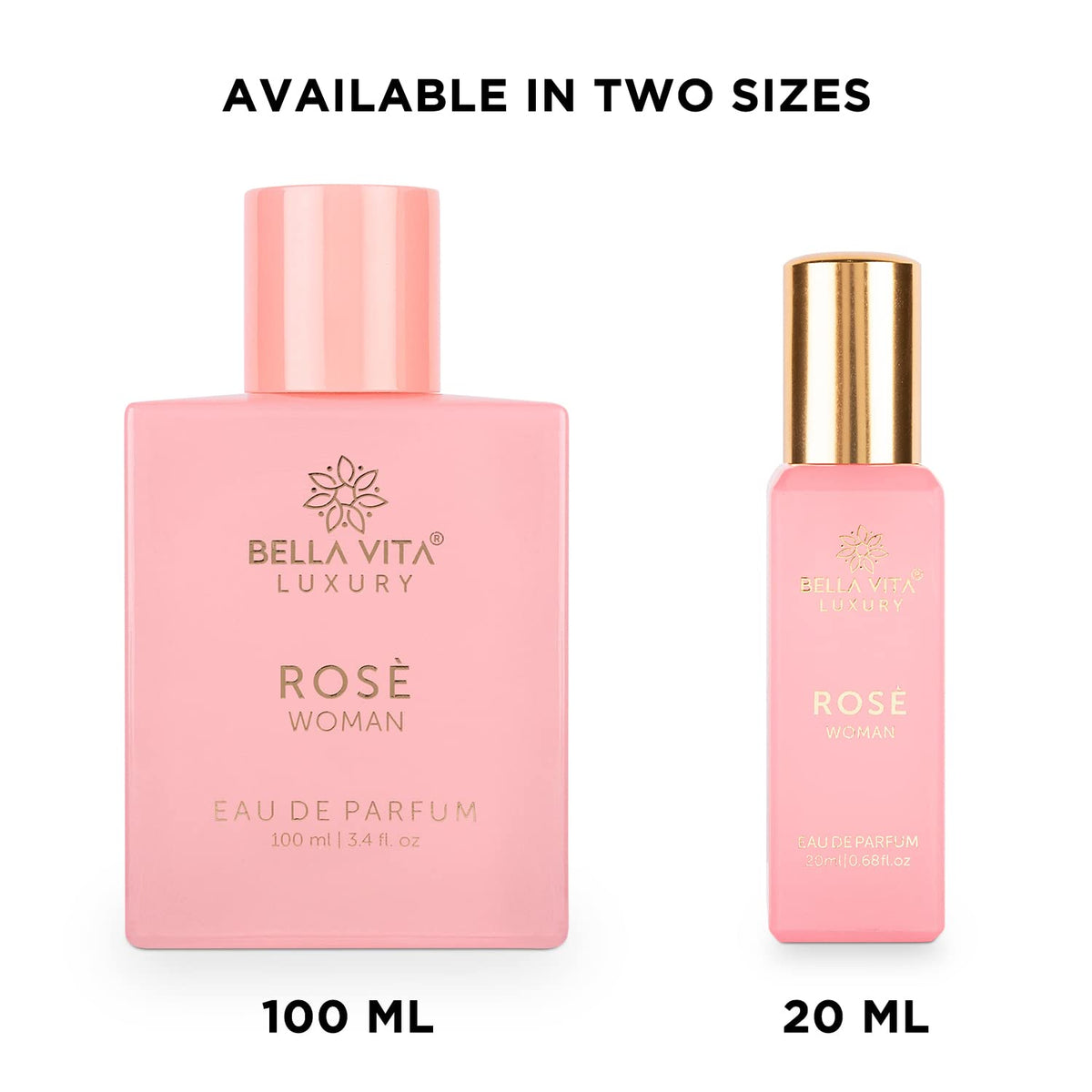 Bellavita Luxury ROSE Eau de Parfum – Stress-Relieving Scent for Her, Perfect for Journaling and Quiet Time