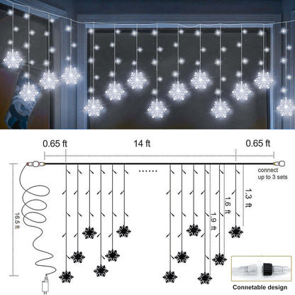 8 lighting modes including combination, waves, fading, fireflies, chasing, twinkle, slow fade, and steady on