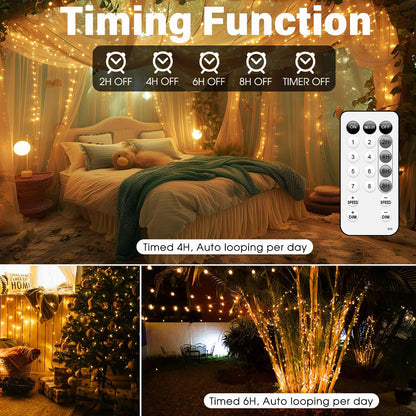 8 lighting modes with adjustable brightness