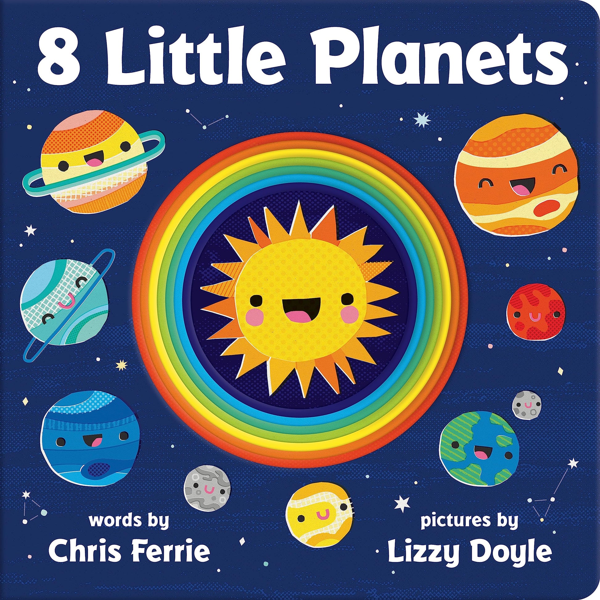 8 Little Planets: A Solar System Book for Kids with Unique Planet Cutouts 