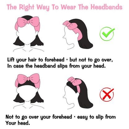 Soft Spa Hairband Variety Pack – Wind Down Routine Essential for Skincare Masks and Face Washing