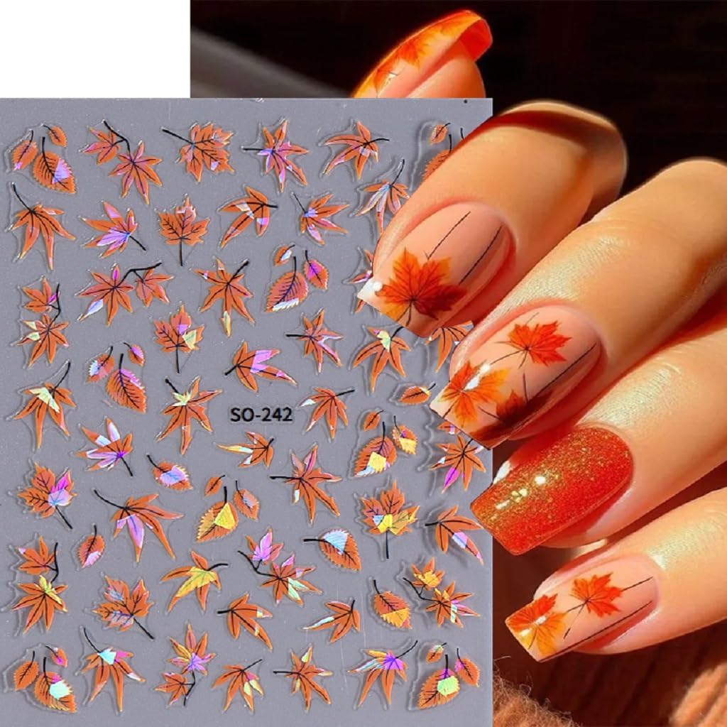 Halloween Nail Stickers – Simple Peel and Stick Decals for an Understated Autumn Manicure