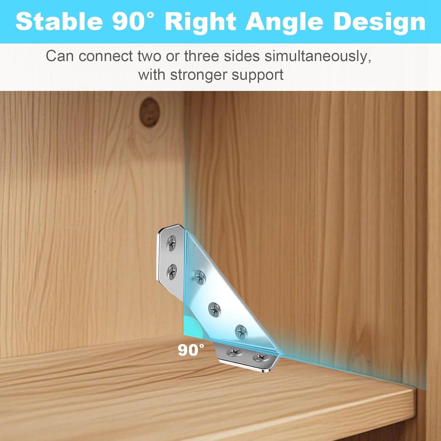 80 included stainless steel mounting screws matched to the bracket holes