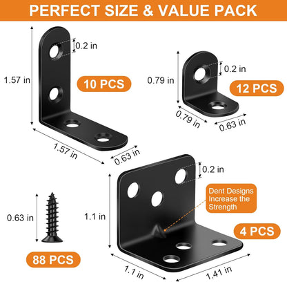 88 matching screws included for immediate installation